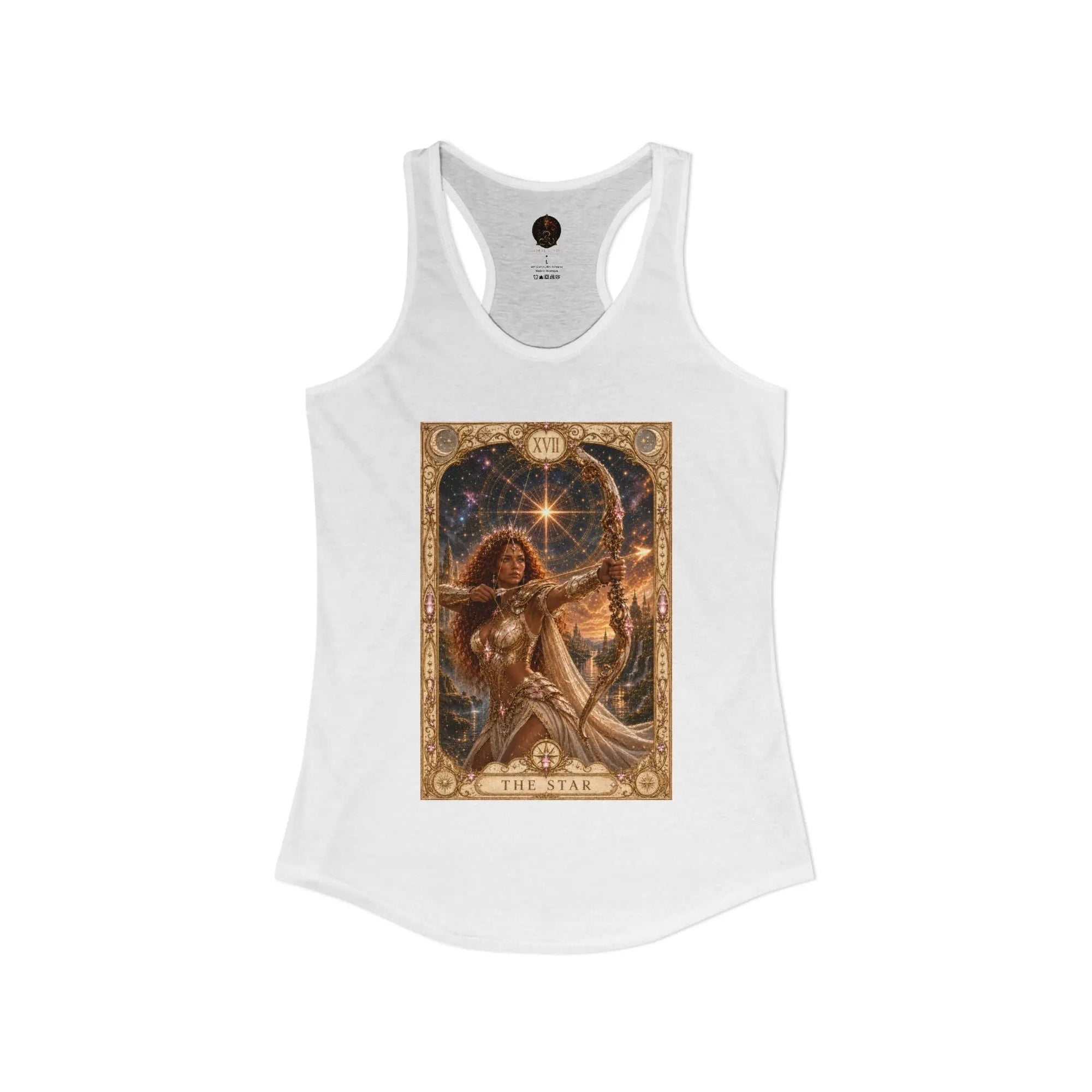 The Star Tarot Tank Top | Brigantia Goddess Racerback Vest Printify