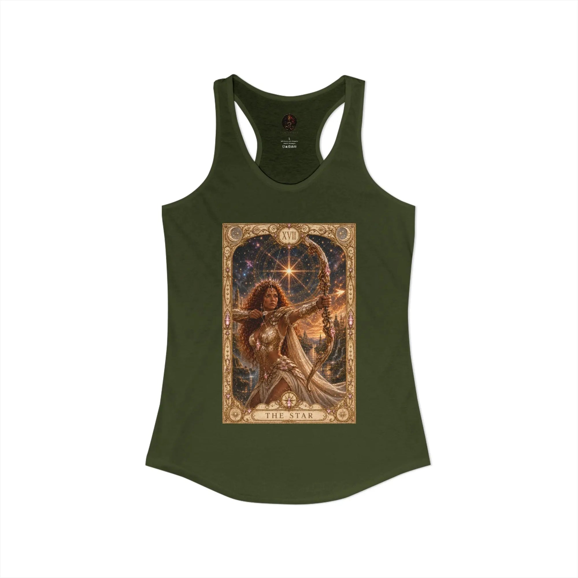 The Star Tarot Tank Top | Brigantia Goddess Racerback Vest Printify