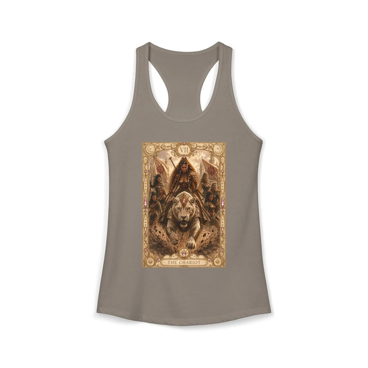 Brigantia - Chariot Tarot Tank Top Printify