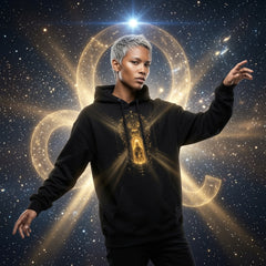 Brigantia Sekhmet Lionsgate 08.08 Hoodie | Limited Edition Organic Cotton Sacred Lion Portal Hoodie House Of Bridie
