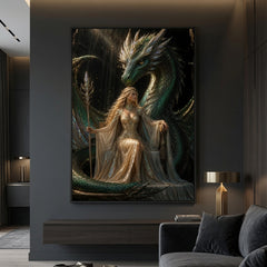 The Emerald Oath – Limited Edition Dragon Rider Fine Art Giclée Print | The Bond Rising House Of Bridie