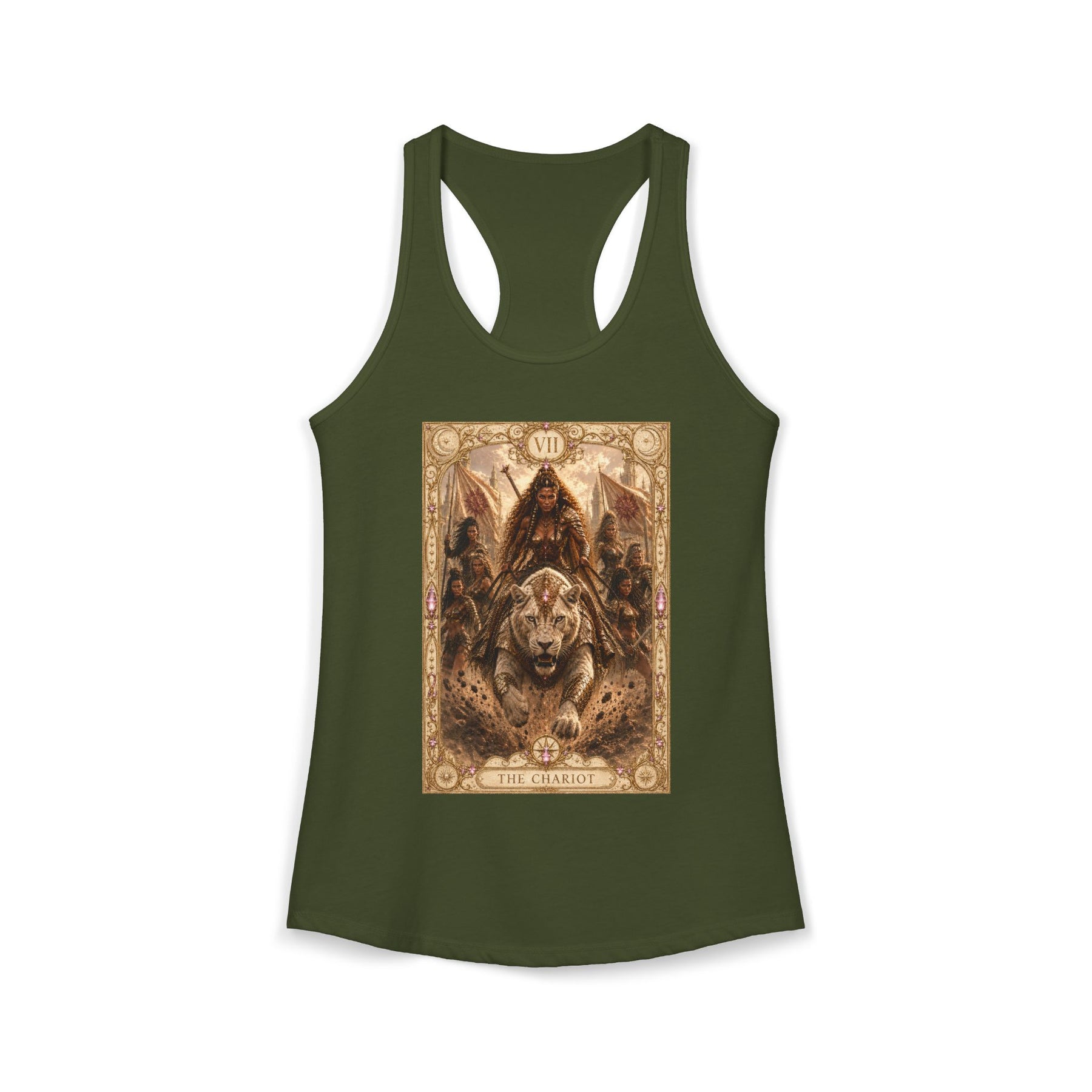 The Chariot Tarot Tank Top - Goddess Brigantia - Racerback Style