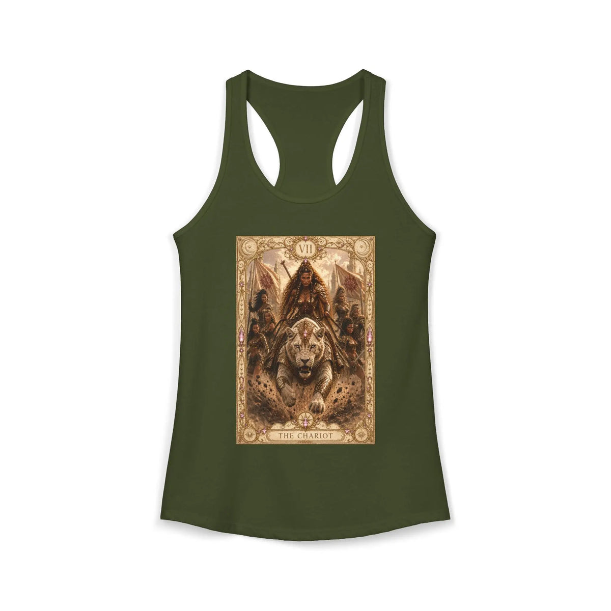 Brigantia - Chariot Tarot Tank Top Printify