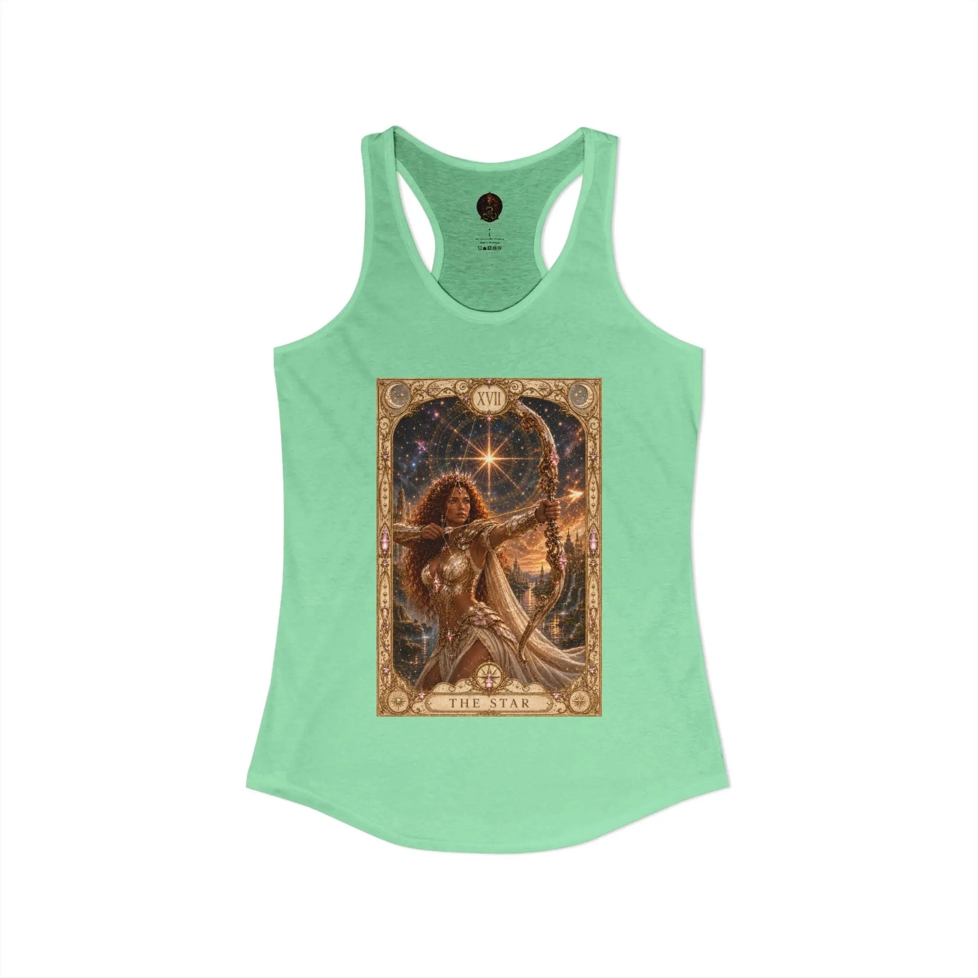 The Star Tarot Tank Top | Brigantia Goddess Racerback Vest Printify