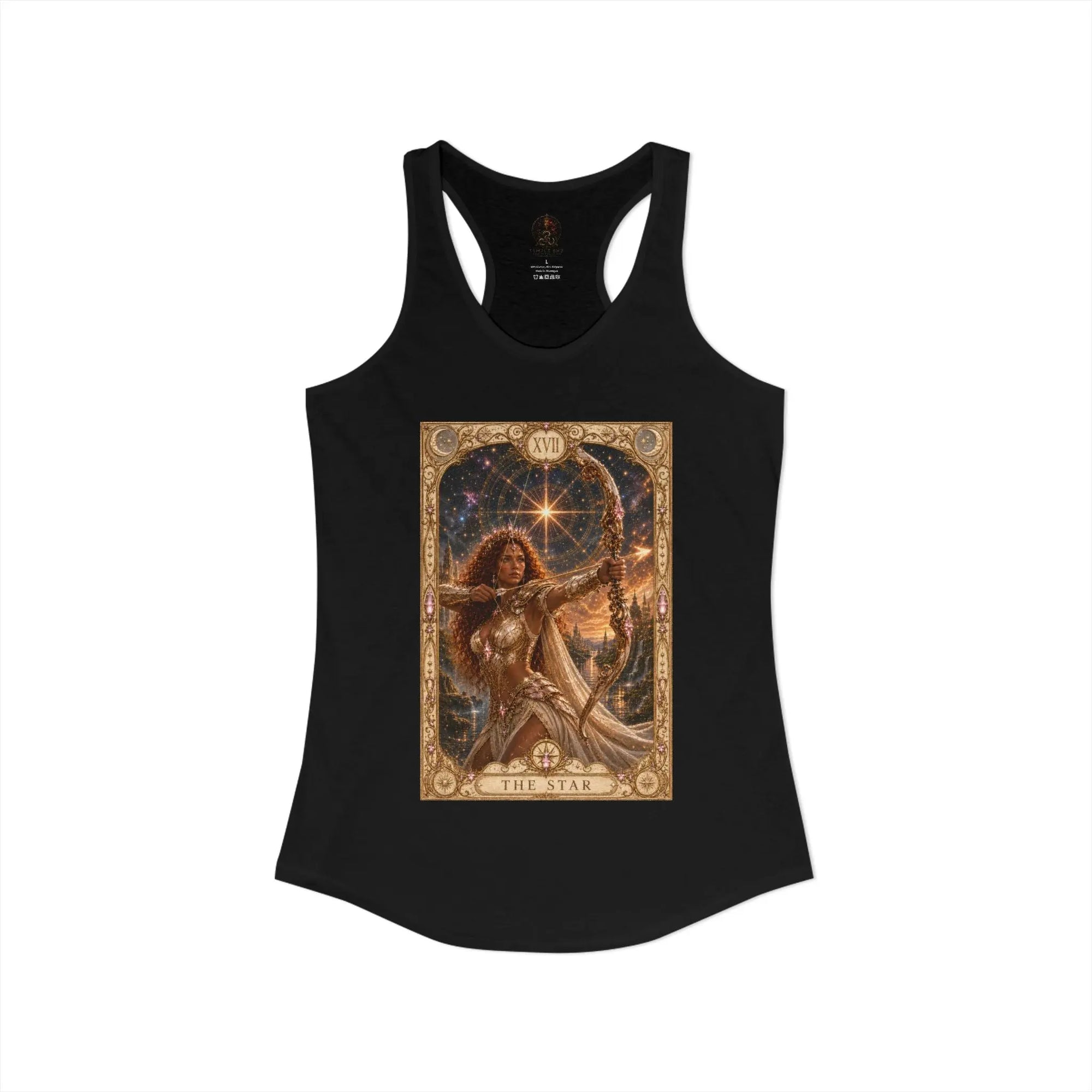 The Star Tarot Tank Top | Brigantia Goddess Racerback Vest Printify