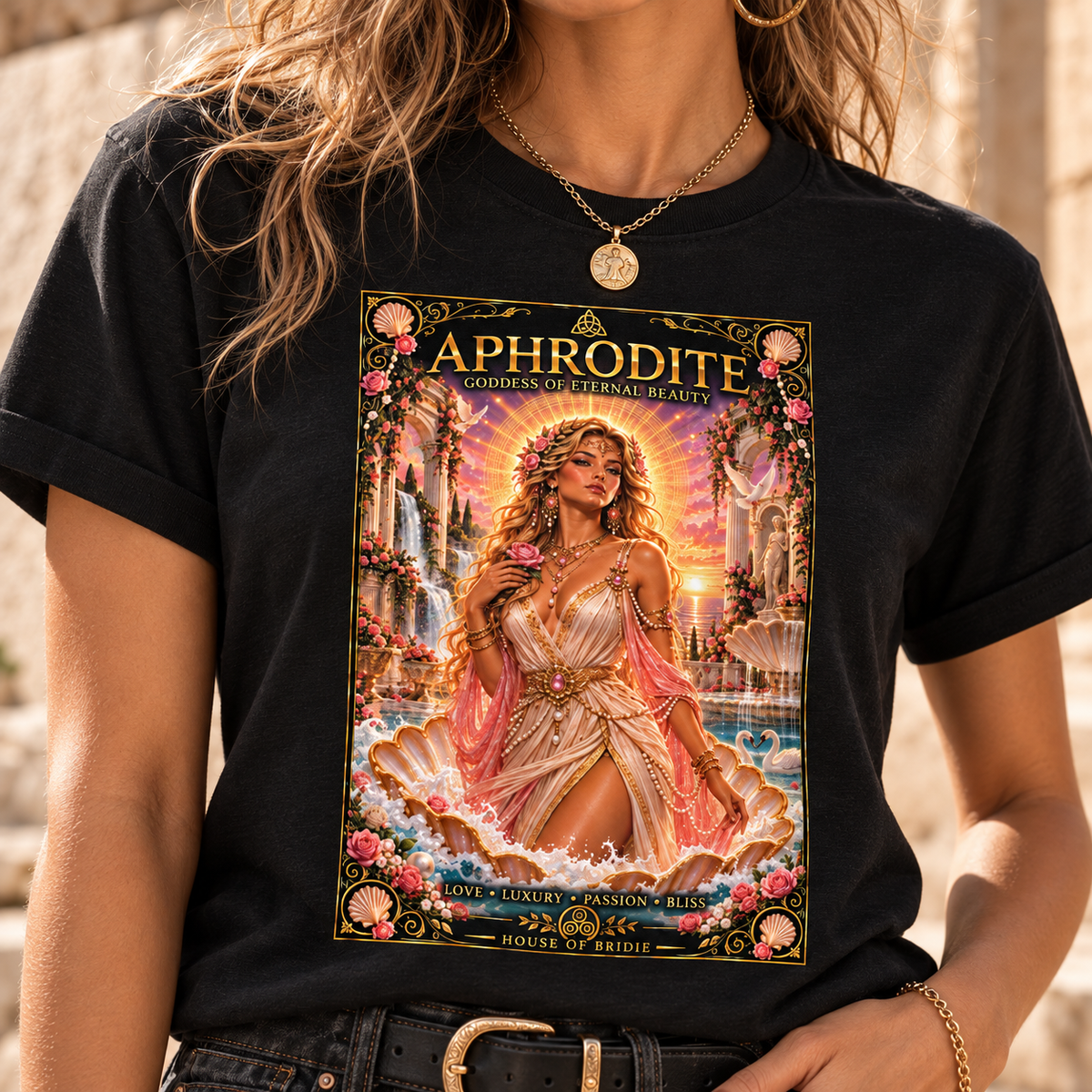 Goddess Aphrodite Organic Cotton T-Shirt