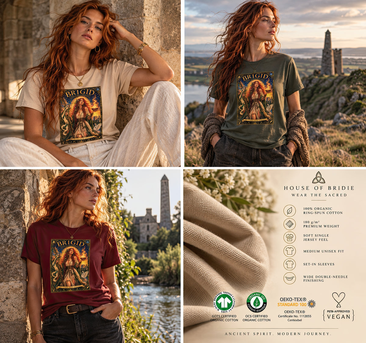 Goddess Brigid Organic Cotton T-Shirt