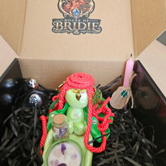 rynwen is a complete, one-of-a-kind Brigid altar set, presented together in a House of Bridie gift box and ready to create your own sacred space. Eternal Flame, packaging