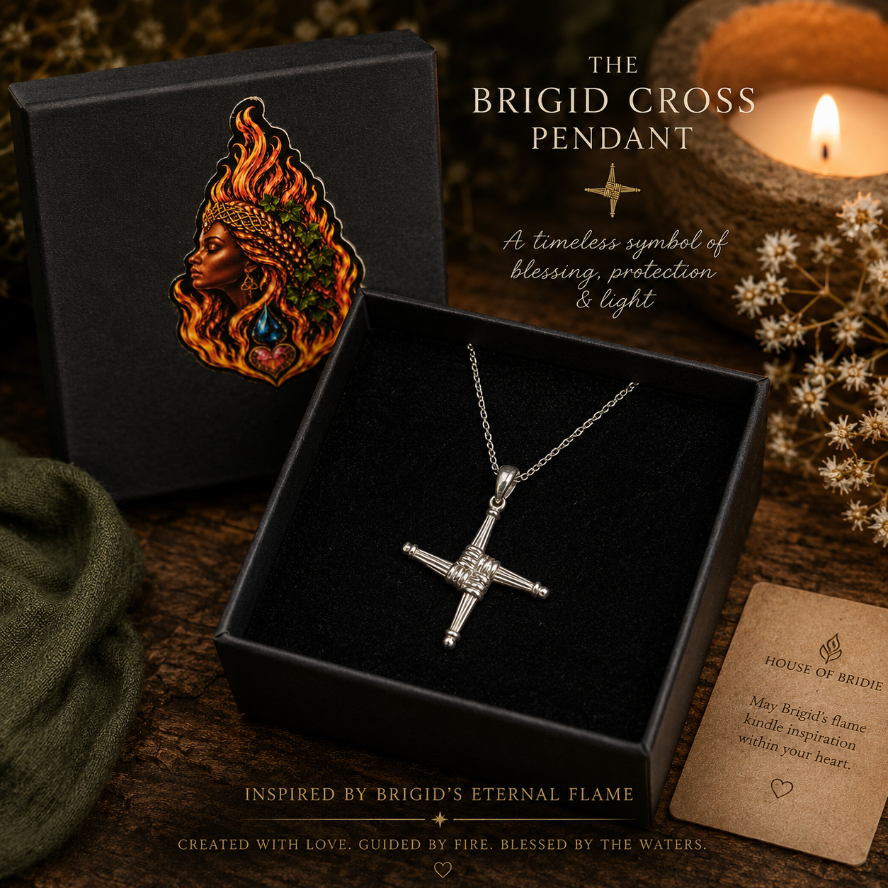 ☘️ House of Bridie™ The Brigid Cross Pendant