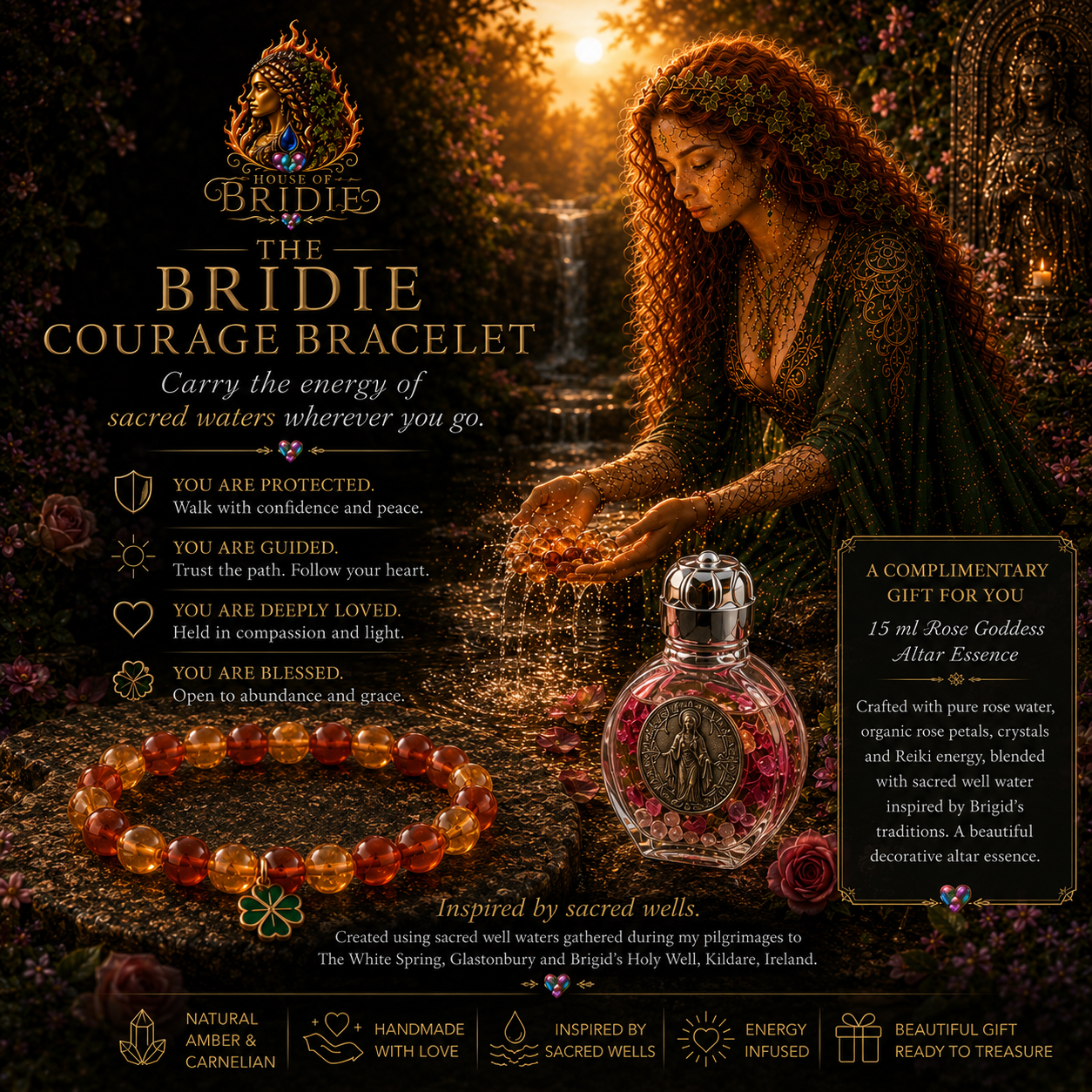 The Bridie Courage Bracelet Sacred Keepsakes™ Collection