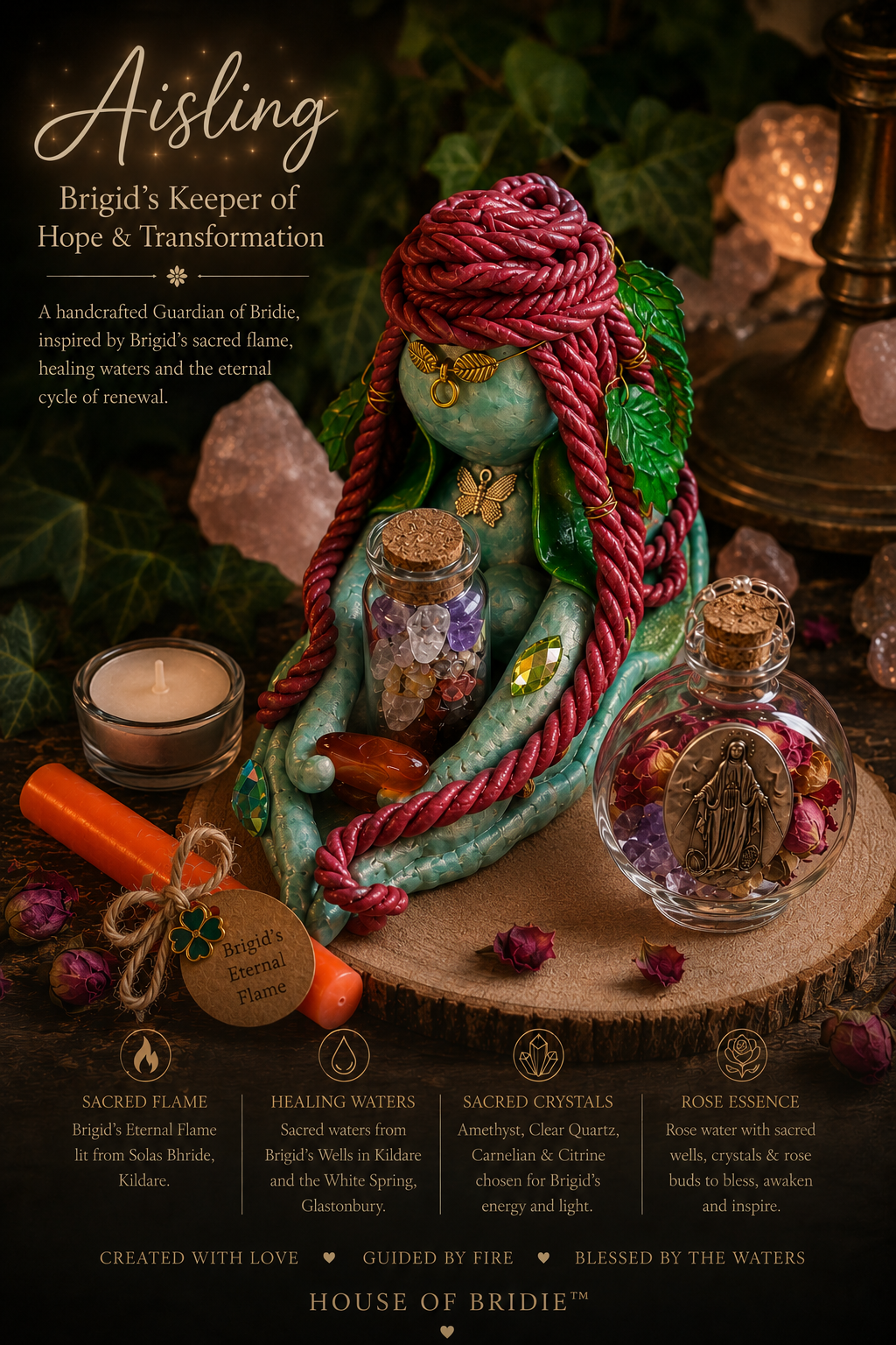 House of Bridie™ 🍃 Aisling -  Brigid's Keeper of Hope & Transformation 🍃