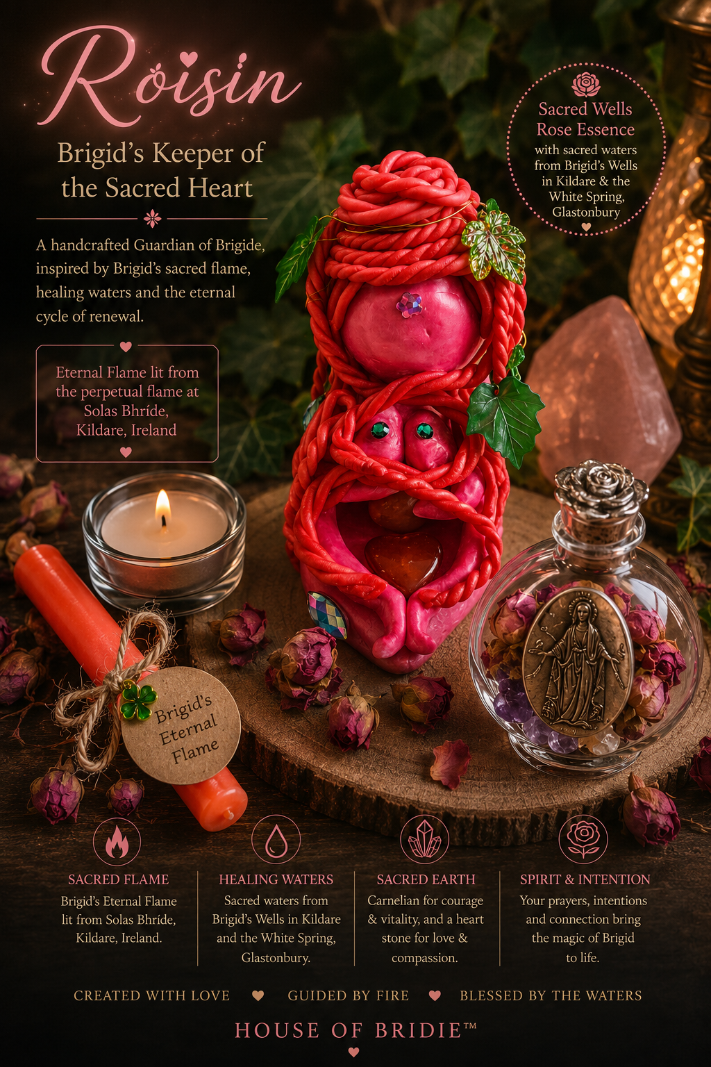 House of Bridie™ - 🌹 Róisín – Brigid's Keeper of the Sacred Heart 🌹