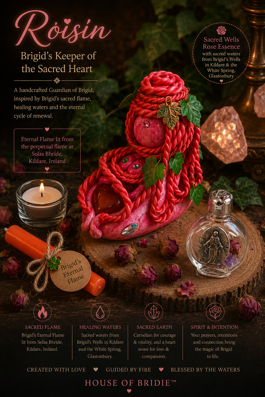 House of Bridie™ - 🌹 Róisín – Brigid's Keeper of the Sacred Heart 🌹