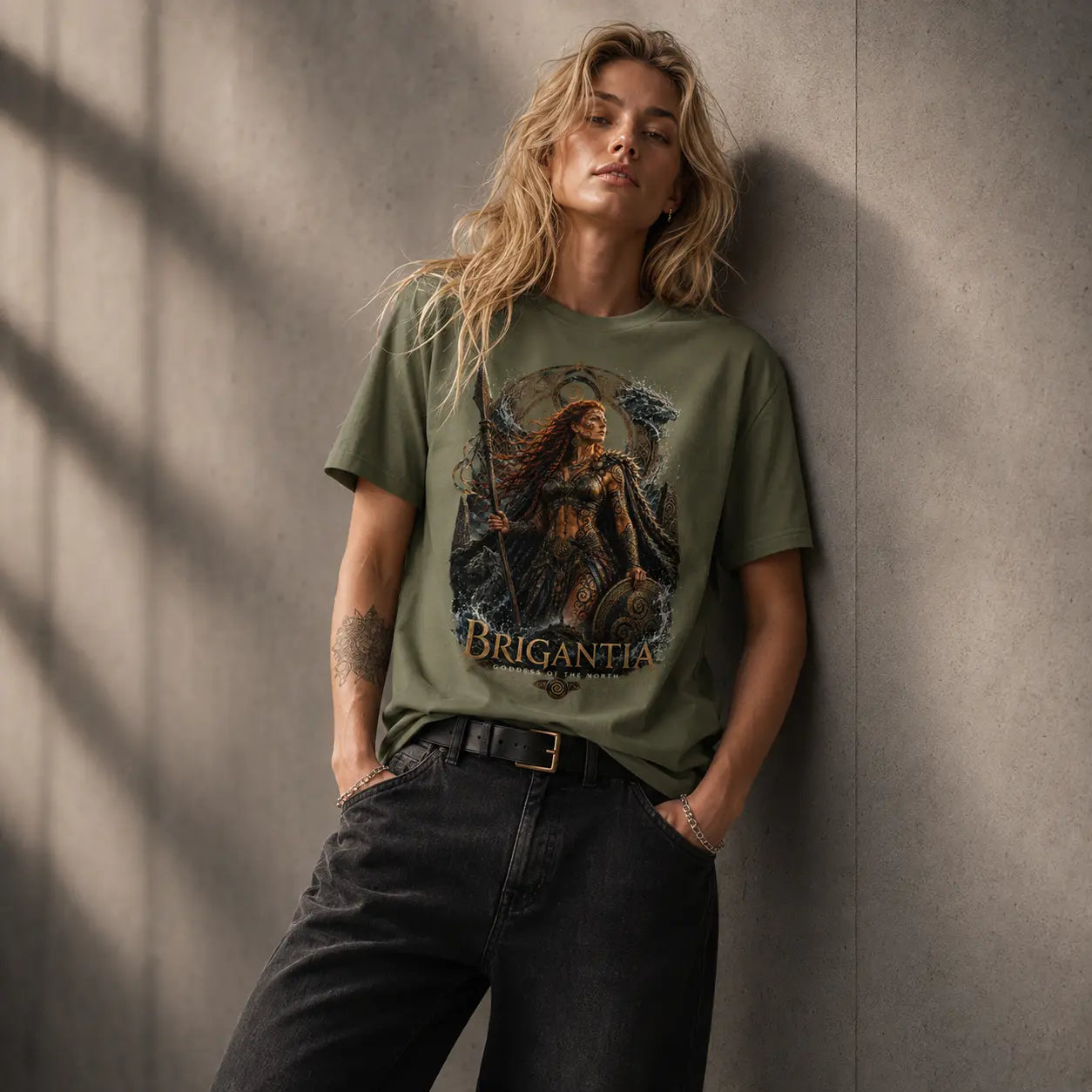 Brigantia – Goddess of the North Organic Unisex T-Shirt | House of Bridie - Brigantia Collection House Of Bridie