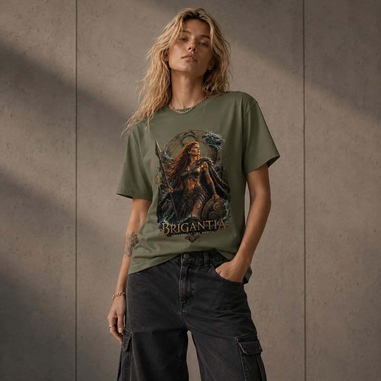 Brigantia – Goddess of the North Organic Unisex T-Shirt | House of Bridie - Brigantia Collection House Of Bridie