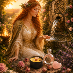Sacred Healing Ritual Pairing -  Brigid's Rose Blend -  Sacred Flame Collection House Of Bridie
