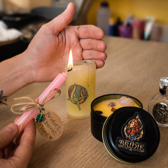 Sacred Healing Ritual Pairing -  Brigid's Rose Blend -  Sacred Flame Collection House Of Bridie