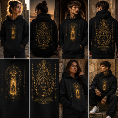 Brigantia Sekhmet Lionsgate 08.08 Hoodie | Limited Edition Organic Cotton Sacred Lion Portal Hoodie House Of Bridie