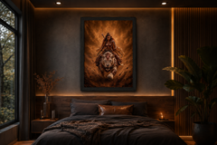 Divine Vanguard Brigantia Mounted Framed Poster – House of Bridie Warrior Queen Goddess Art
