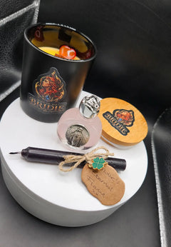 Brigid's Hearth Blend- Sacred Flame Ritual Candle  - Orange • Cedarwood • Myrrh House of Bridie