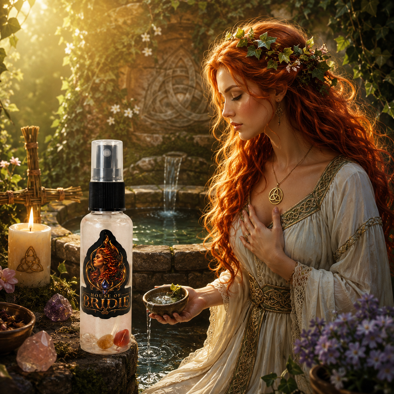 Brigid's Sacred Well & Flame Altar Mist House Of Bridie