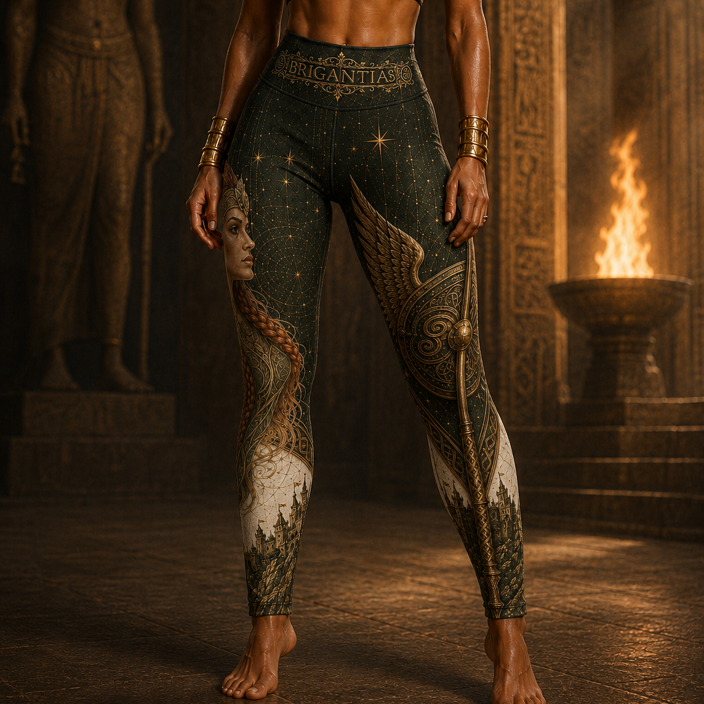 Brigantia of the High Places Luxury Sports Leggings – Winged Celtic Go Contrado