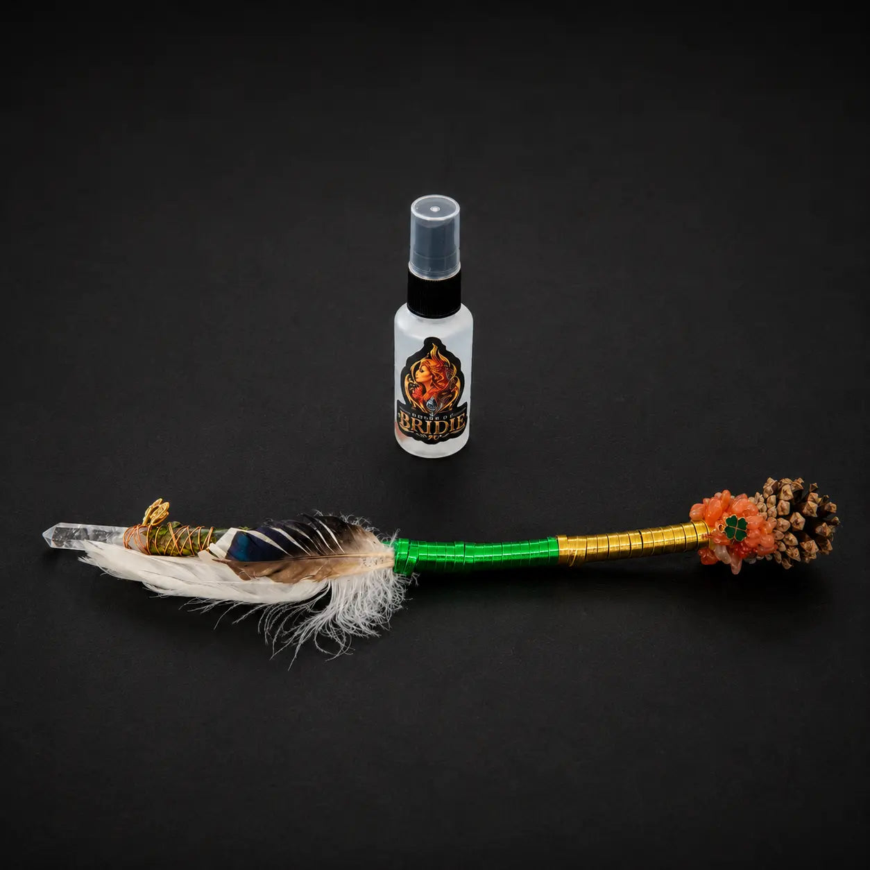 Goddess Brigid Ceremonial Wand | Sacred Swan Ritual Set