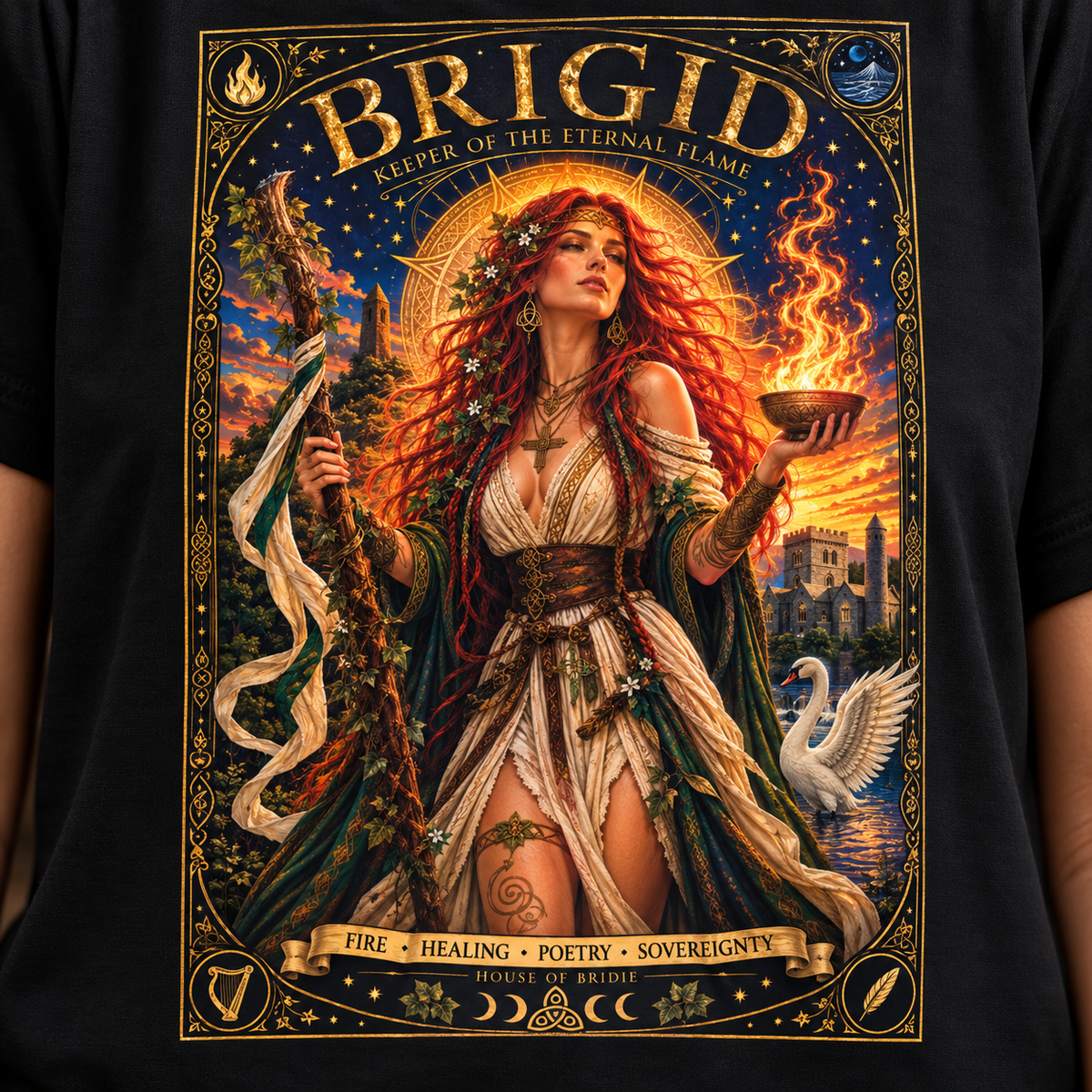 Goddess Brigid Organic Cotton T-Shirt