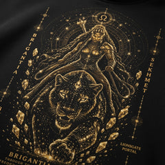 Brigantia Sekhmet Lionsgate 08.08 Hoodie | Limited Edition Organic Cotton Sacred Lion Portal Hoodie House Of Bridie