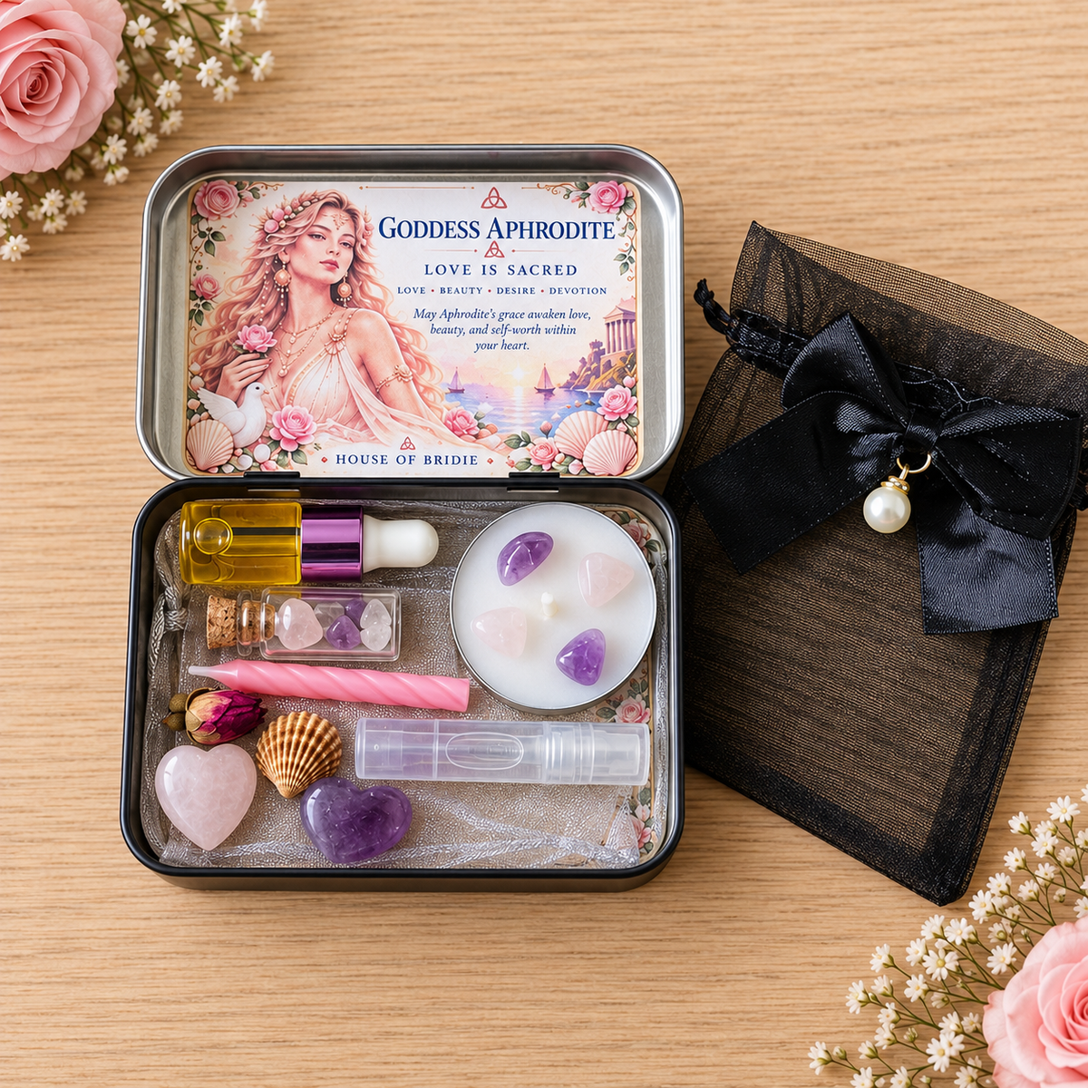 Goddess Aphrodite Pocket Altar Kit – Love Is Sacred