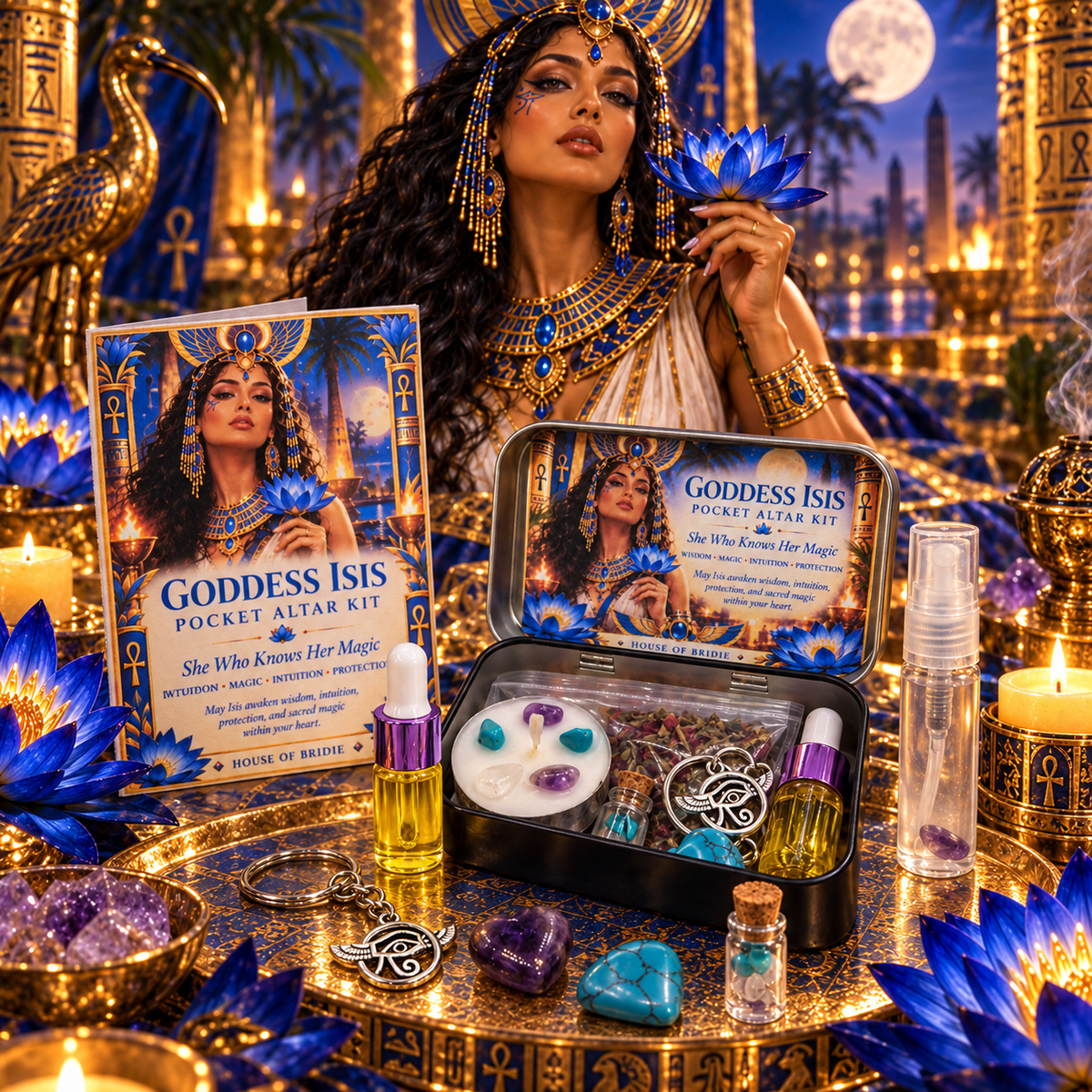 Goddess Isis Pocket Altar Kit – She Who Knows Her Magic