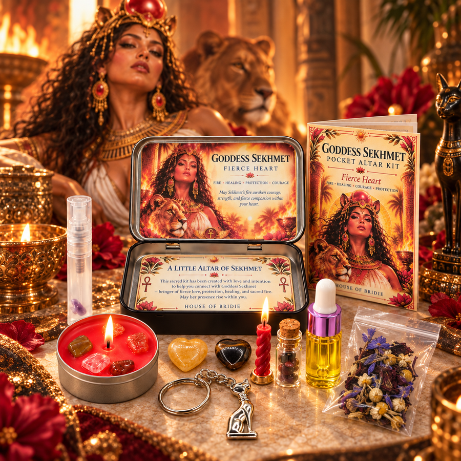 Goddess Sekhmet Pocket Altar Kit – The Fierce Heart