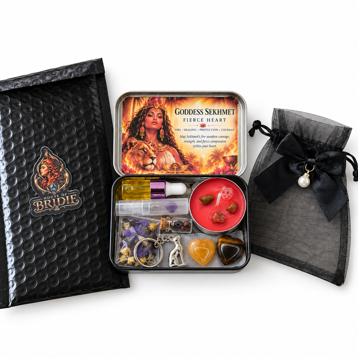 Goddess Sekhmet Pocket Altar Kit – The Fierce Heart
