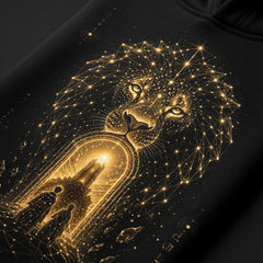 Brigantia Sekhmet Lionsgate 08.08 Hoodie | Limited Edition Organic Cotton Sacred Lion Portal Hoodie House Of Bridie