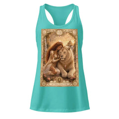 Strength Tarot Tank Top - Brigantia Goddess Racerback Best House Of Bridie