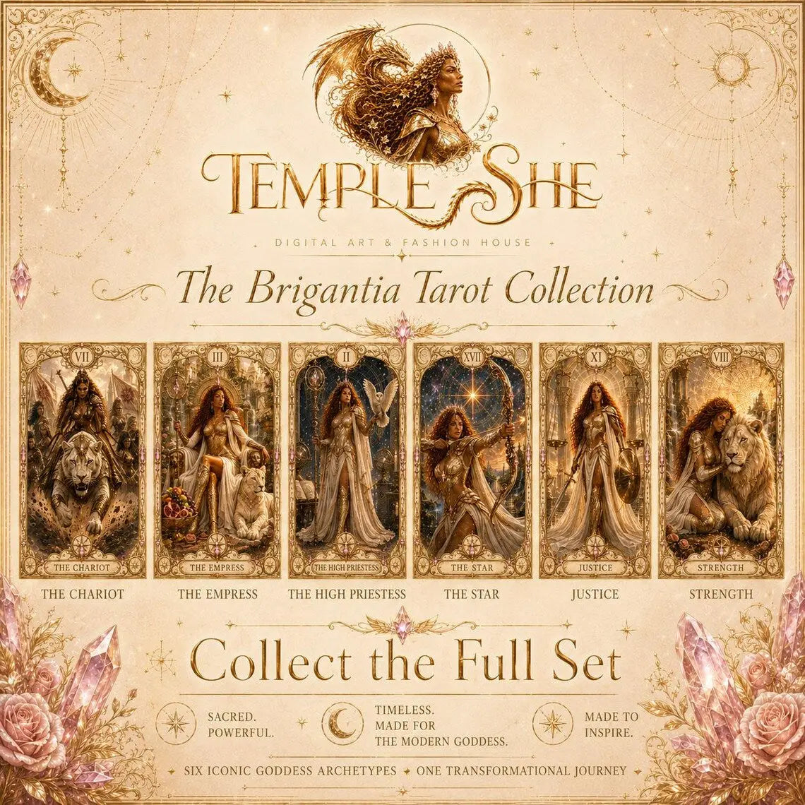 Empress Tarot Tank Top – Brigantia Goddess Racerback Vest House Of Bridie