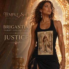Justice Tarot Tank Top, Goddess Brigantia, Women’s Racerback Vest House Of Bridie
