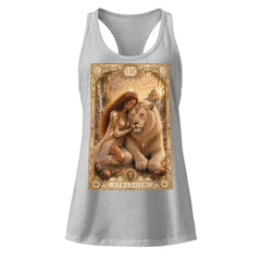 Strength Tarot Tank Top - Brigantia Goddess Racerback Best House Of Bridie