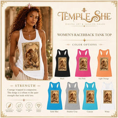 Strength Tarot Tank Top - Brigantia Goddess Racerback Best House Of Bridie
