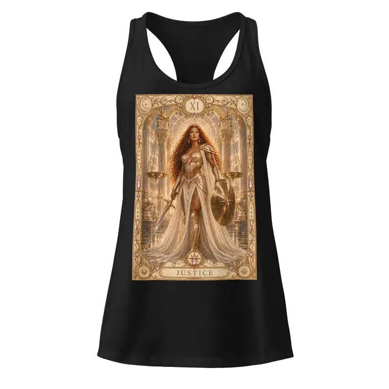 Justice Tarot Tank Top, Goddess Brigantia, Women’s Racerback Vest House Of Bridie