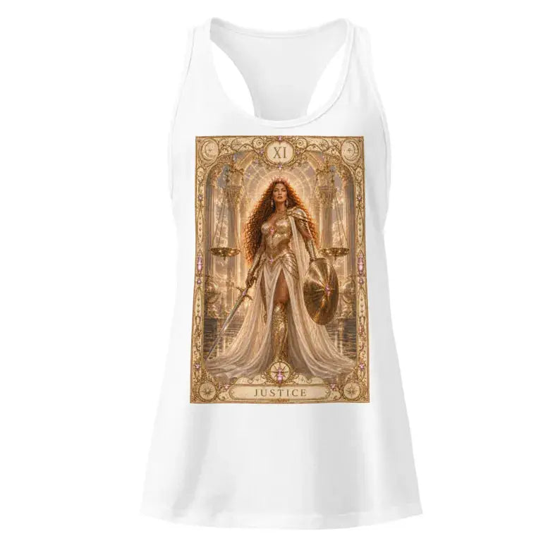 Justice Tarot Tank Top, Goddess Brigantia, Women’s Racerback Vest House Of Bridie