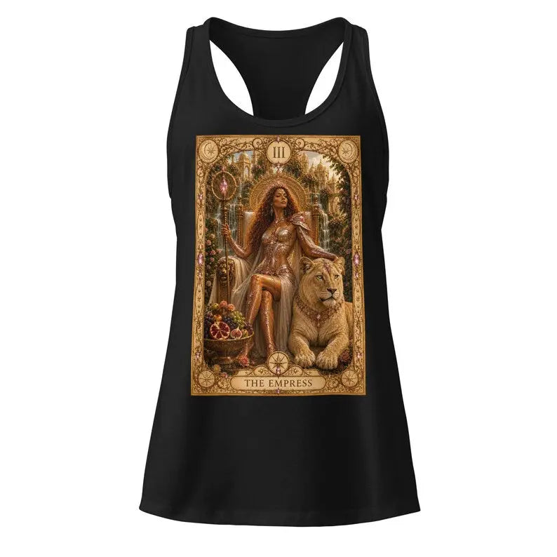 Empress Tarot Tank Top, Brigantia Goddess Racerback, Spiritual Divine Feminine Shirt House Of Bridie