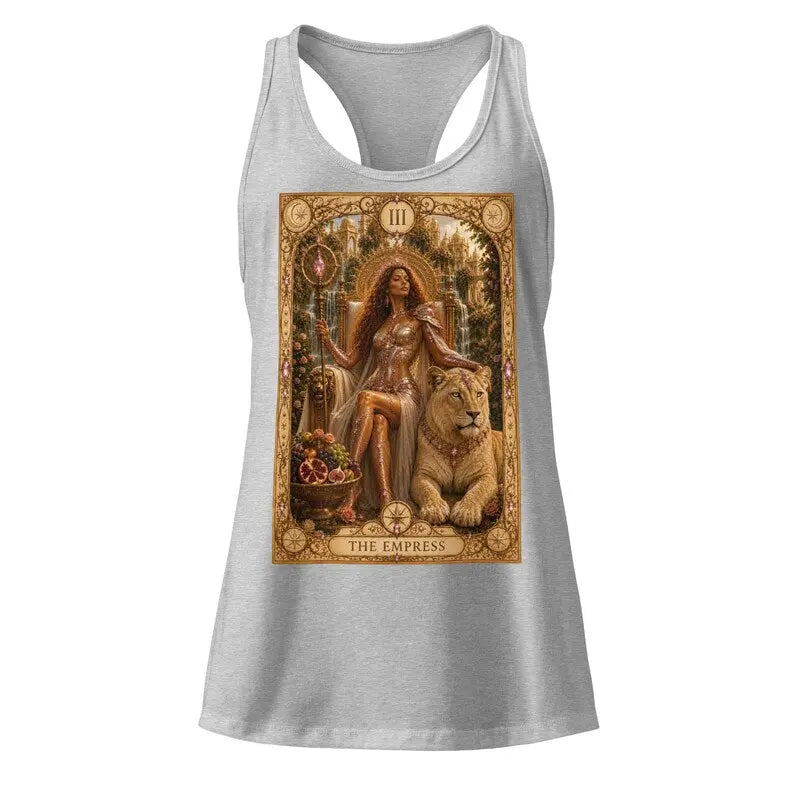 Empress Tarot Tank Top, Brigantia Goddess Racerback, Spiritual Divine Feminine Shirt House Of Bridie
