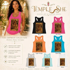 Empress Tarot Tank Top, Brigantia Goddess Racerback, Spiritual Divine Feminine Shirt House Of Bridie