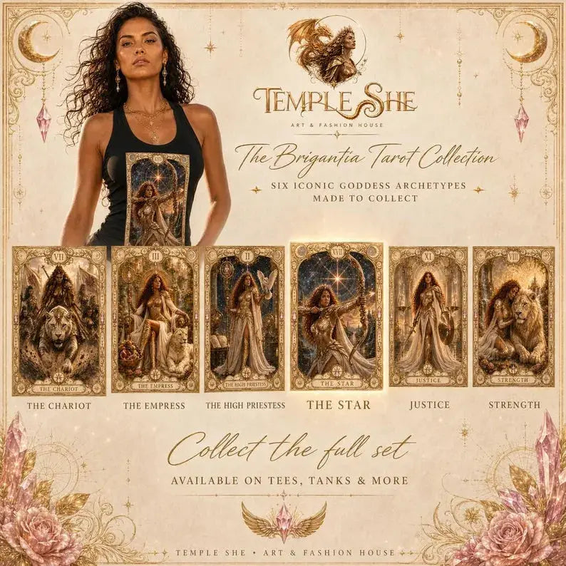 The Star Tarot Tank Top | Brigantia Goddess Racerback Vest Printify