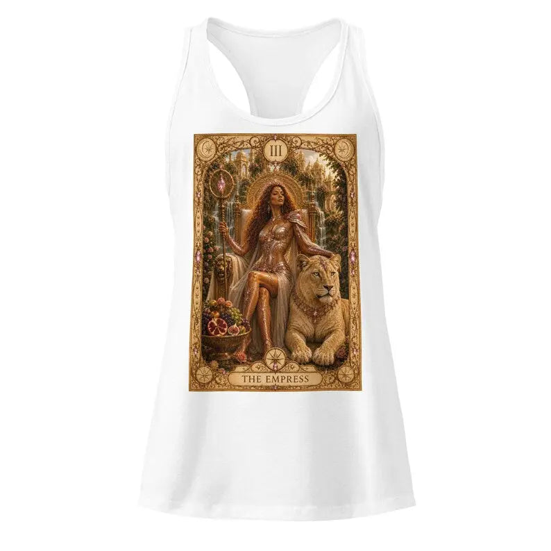 Empress Tarot Tank Top, Brigantia Goddess Racerback, Spiritual Divine Feminine Shirt House Of Bridie