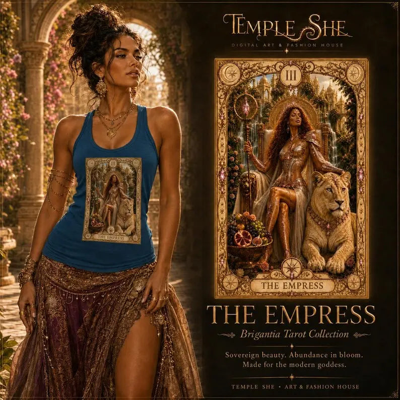 Empress Tarot Tank Top – Brigantia Goddess Racerback Vest