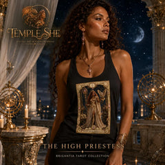 The High Priestess Tarot Tank Top - Brigantia Goddess Shirt