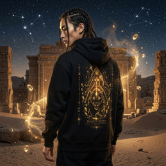 Brigantia Sekhmet Lionsgate 08.08 Hoodie | Limited Edition Organic Cotton Sacred Lion Portal Hoodie House Of Bridie