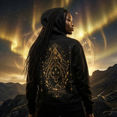 Brigantia Sekhmet Lionsgate 08.08 Hoodie | Limited Edition Organic Cotton Sacred Lion Portal Hoodie House Of Bridie